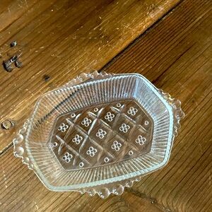 Elegant Clear Glass Serving Dish